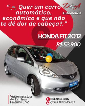 HONDA FIT 1.5 EX 16V FLEX 4P AUTOMÁTICO HONDA FIT 1.5 EX 16V FLEX 4P AUTOMÁTICO